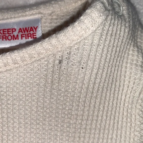 Zara Beige Baby Onesie Bodysuit 6-9M Long sleeves *Flaw - Picture 10 of 11